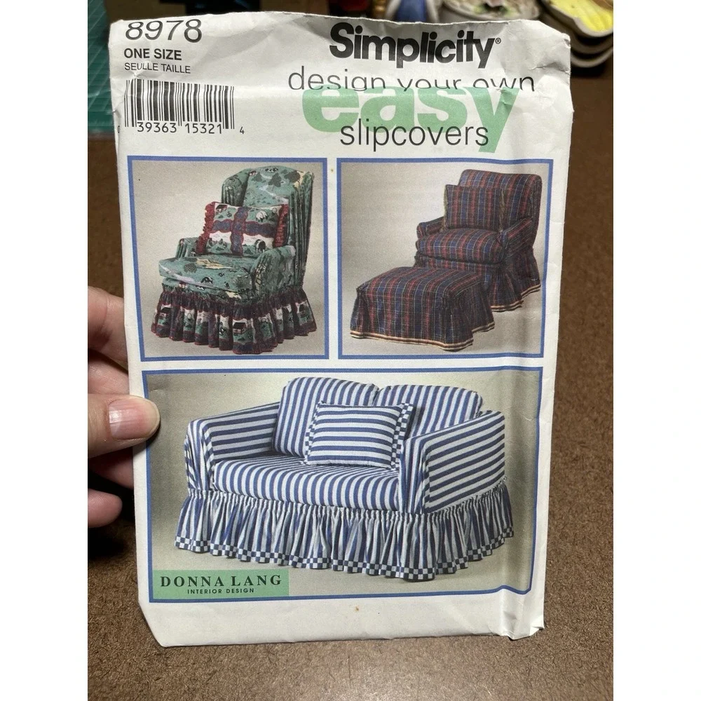 Simplicity 8978 Sewing Pattern Slipcovers